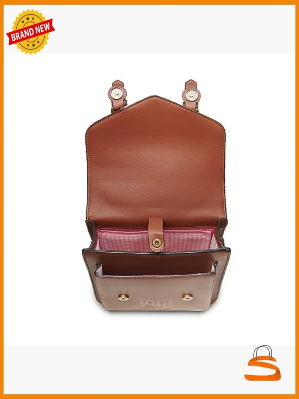 Harris Tweed Backpack with Faux Leather - Adjustable Straps
